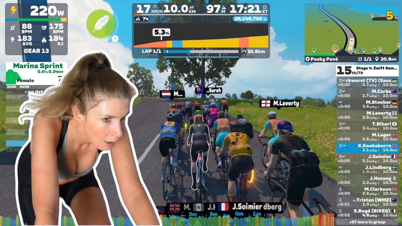FIRST ZWIFT RACE IN A YEAR!! CAN I STILL HOLD ON TO GET THE PODIUM? 🥵 // ZWIFT GAMES