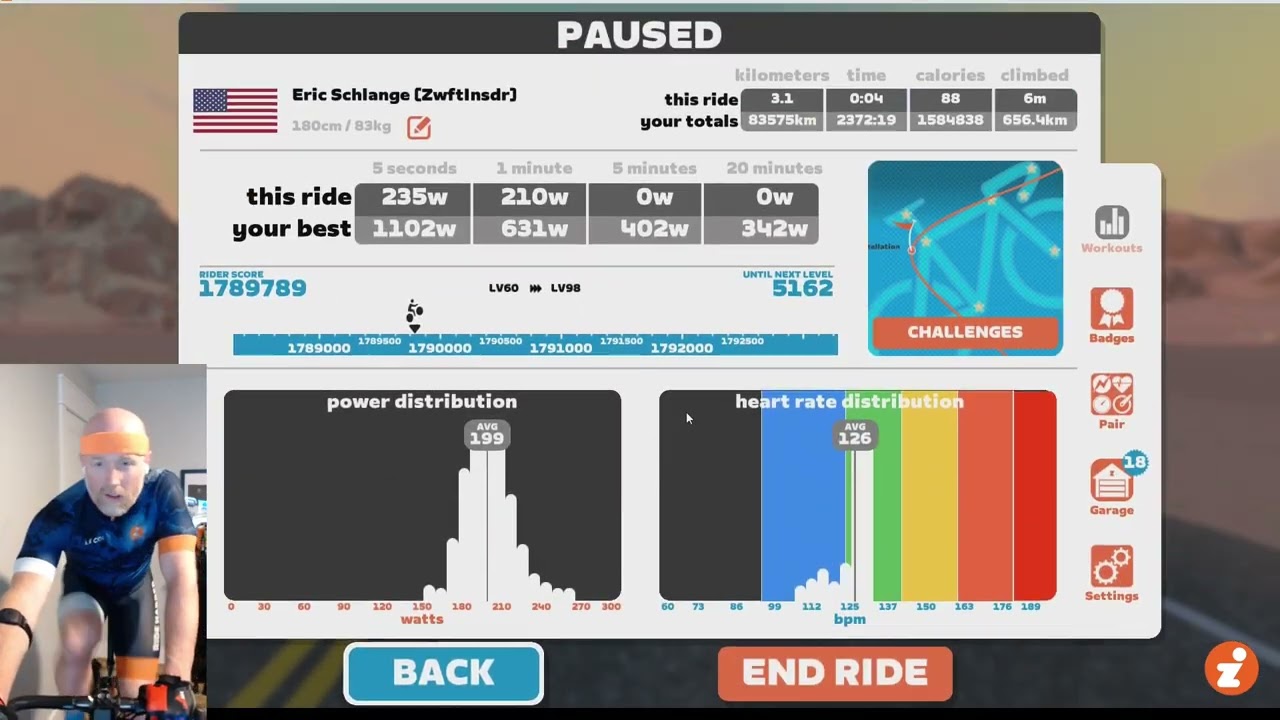 Double XP Warmup + Zwift Race WIN on Seaside Sprint!