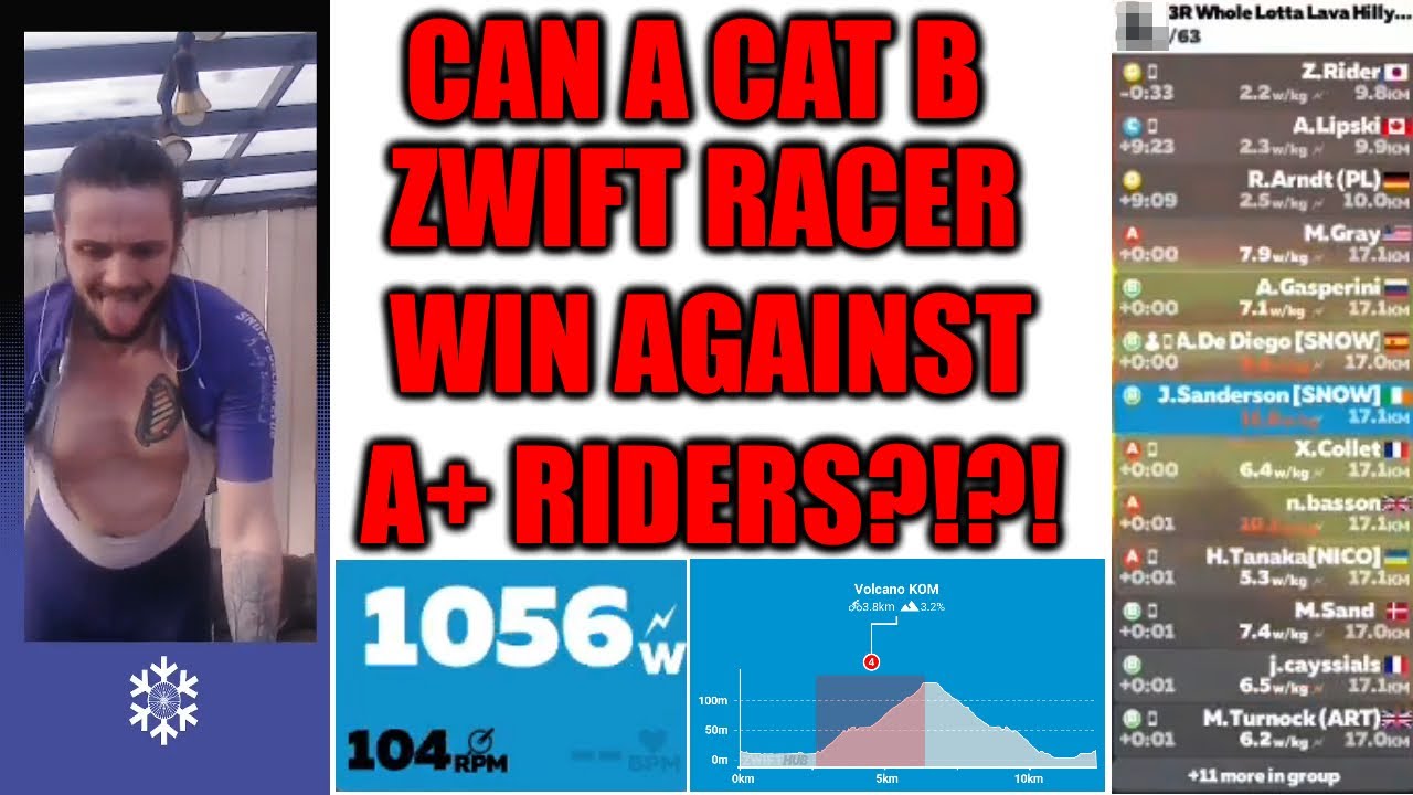 CAN A CAT B ZWIFT RACER WIN AGAINST A+ RIDERS?!? | Race Vlog Episode #1