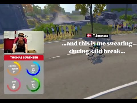 Competing in-person at the Danish national Zwift championship for dudes aged 40+!