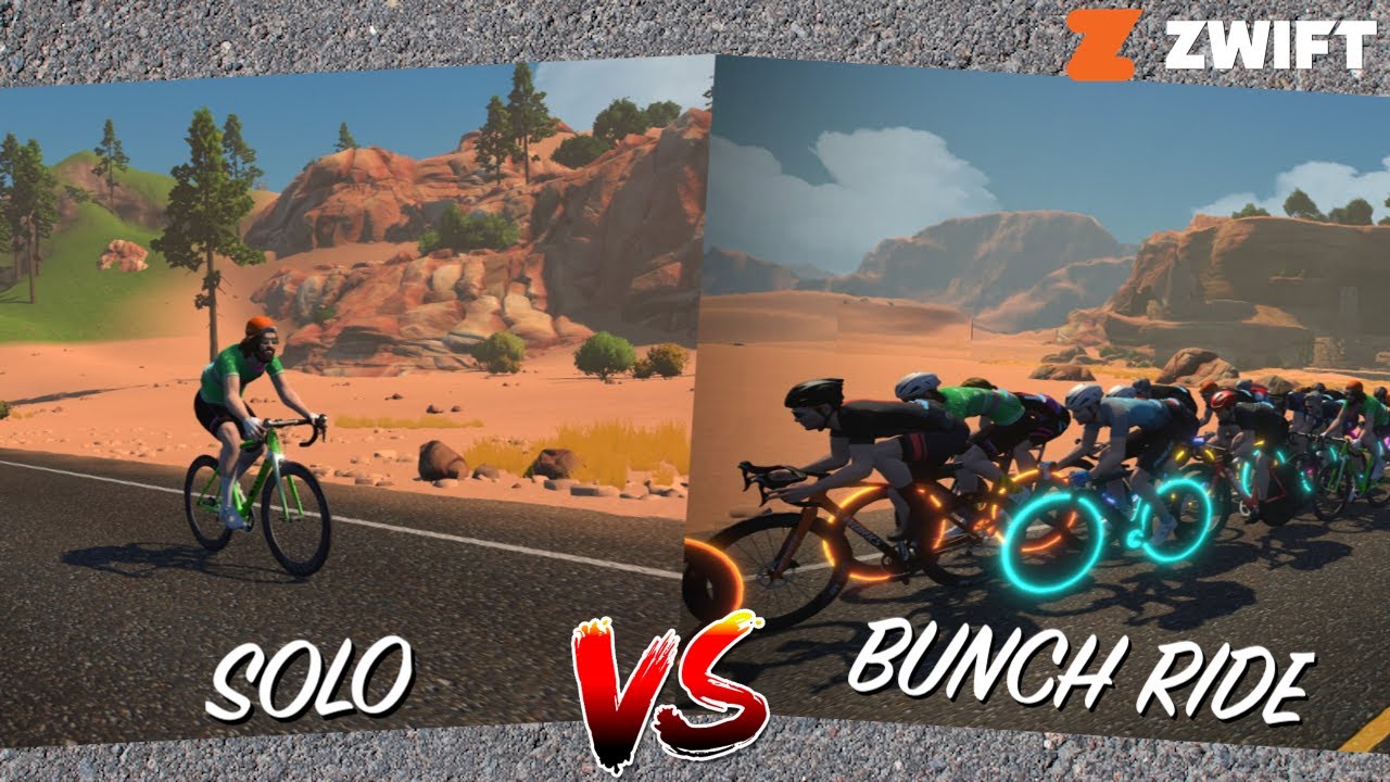 ZWIFT Cycling Speed: How Much FASTER are Bunch Rides?