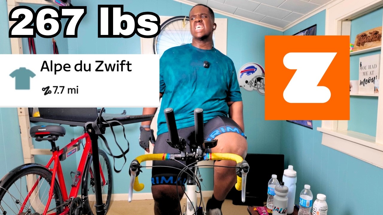 I attempt the Alpe Du Zwift as a heavy cyclist For The First Time