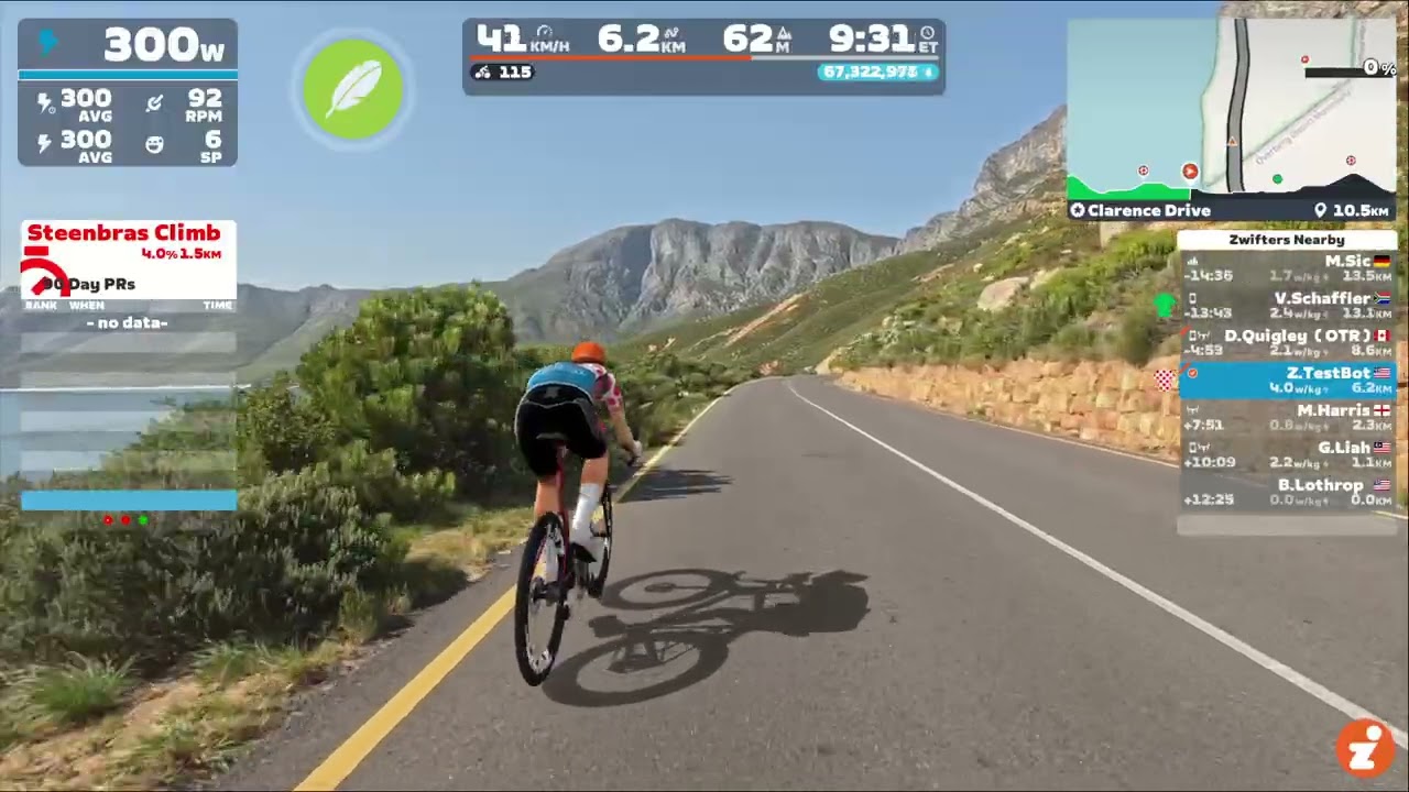Zwift Video Ride Through - Clarence Drive