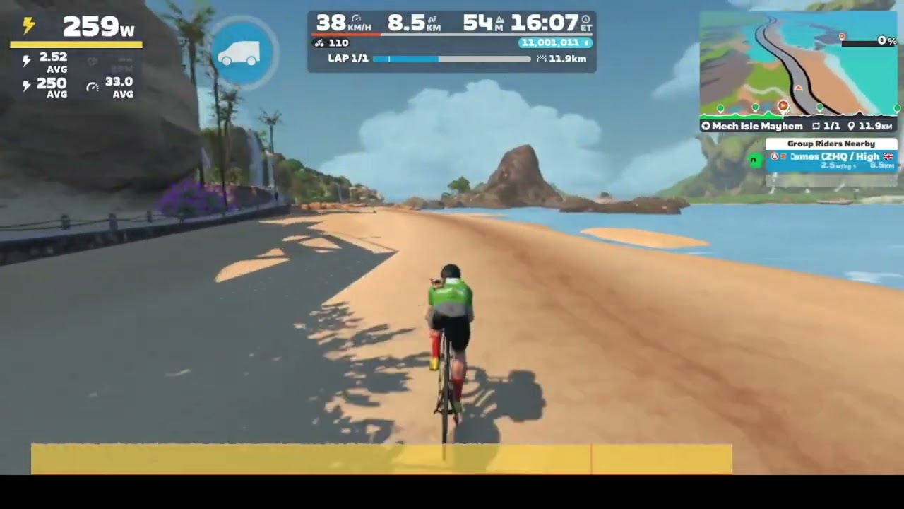 Zwift - Mech Isle Mayhem