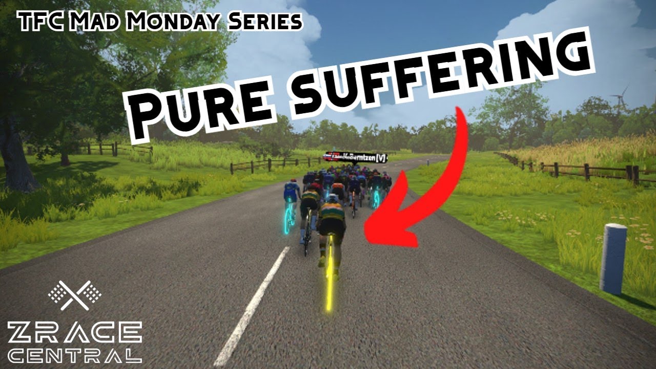 SUFFERING TO THE FINISH!!! - Zwift Race Analysis // TFC Mad Monday B+