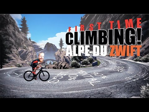 First time climbing Alpe Du Zwift!