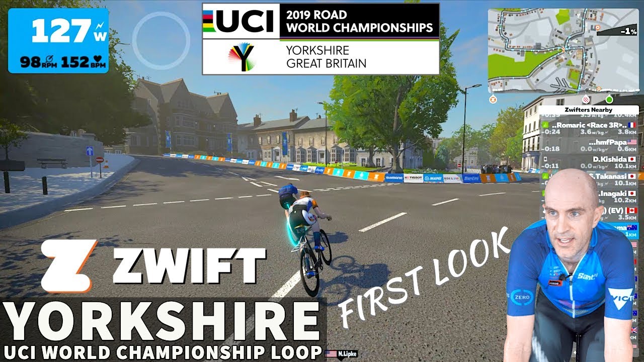 Zwift Yorkshire UCI World Championship Loop // First Look // FULL RIDE