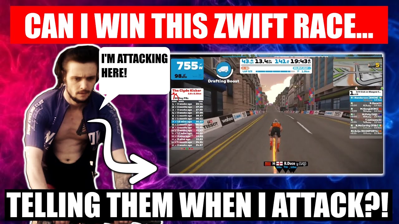 Can I WIN this Zwift race...after TELLING THEM when I'm going to ATTACK?!