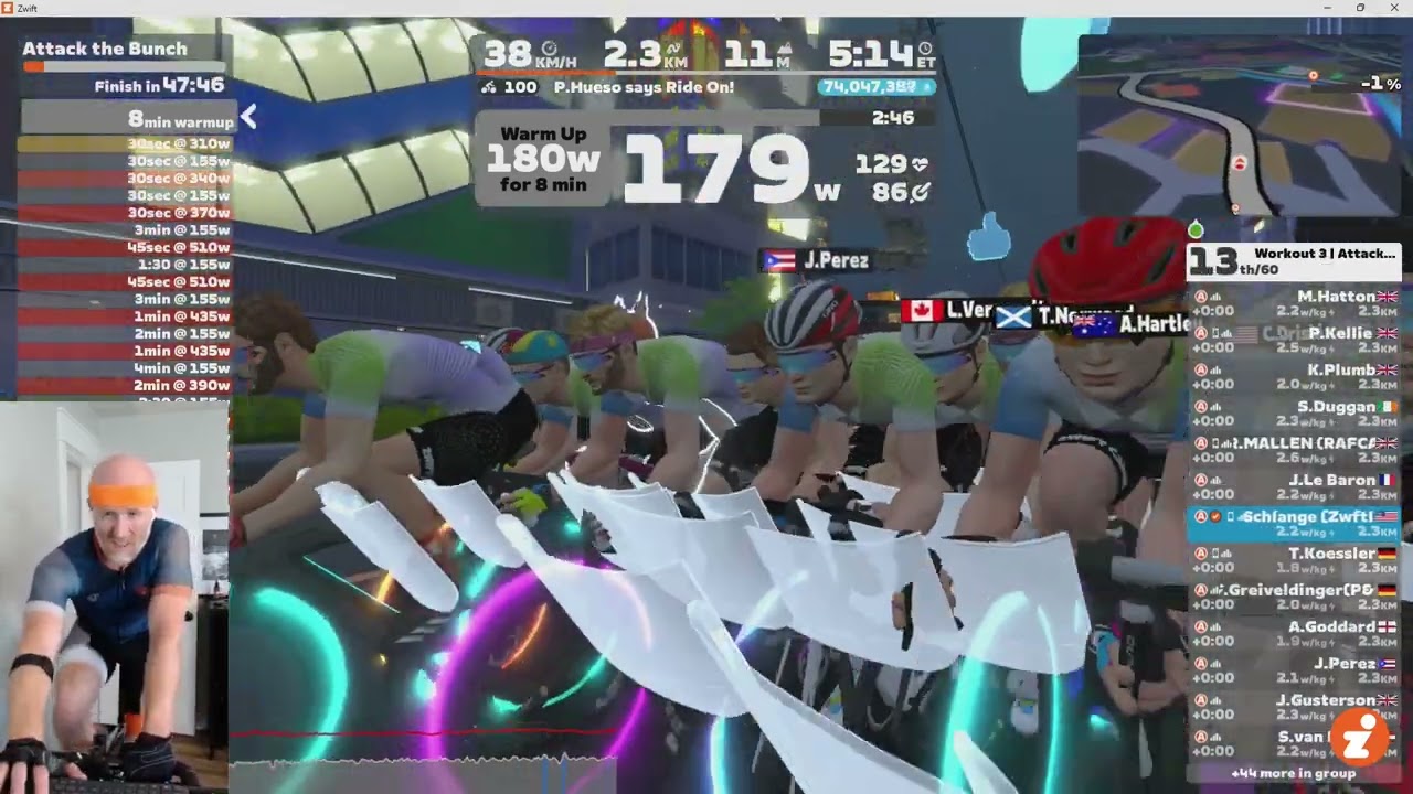 Zwift Camp: Baseline - Attack the Bunch Workout