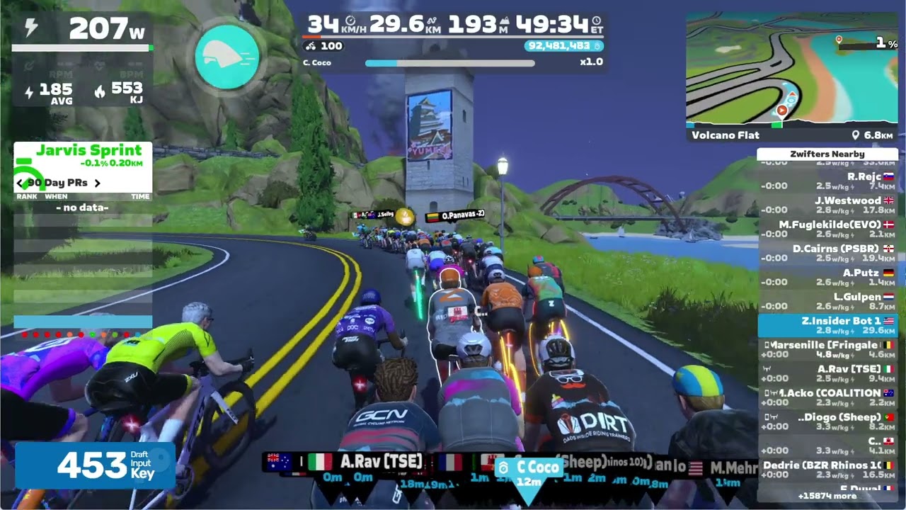 Pedal Games on Zwift - Draft Info Panels