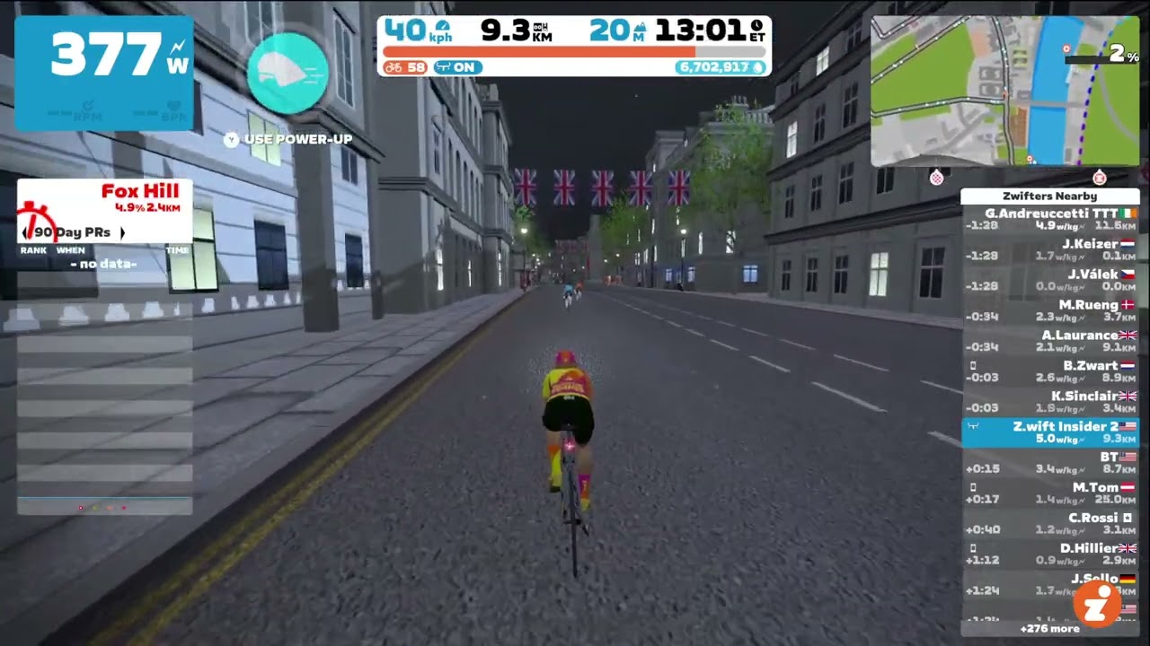 Now THAT is a good line//cutting the corner in Zwift London