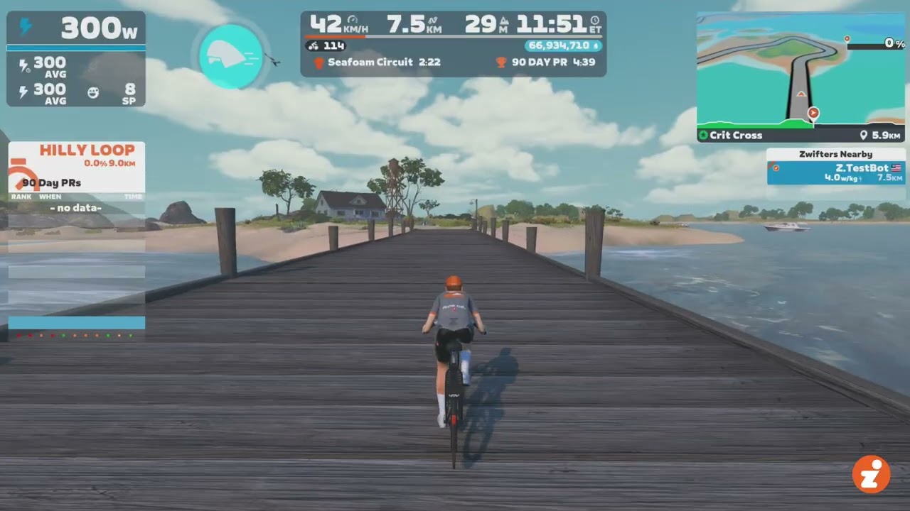 Zwift - Crit Cross Ride Through