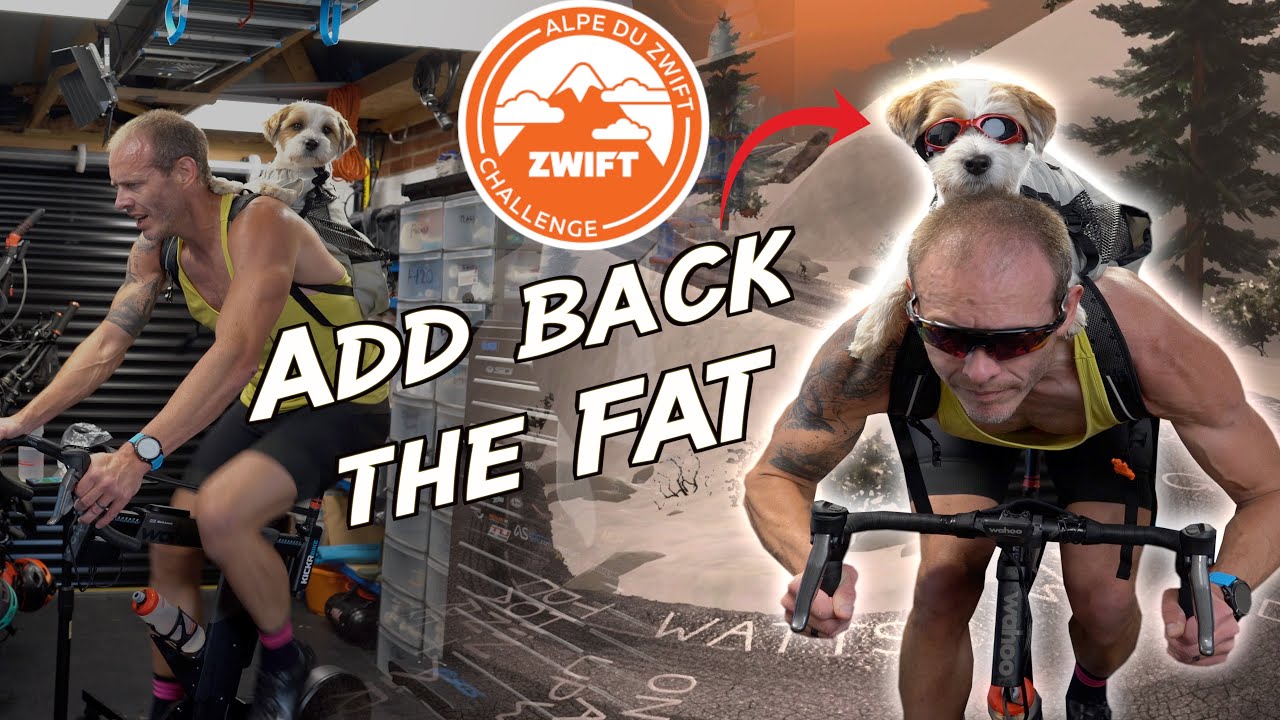I took my DOG up Alpe du Zwift | Riding at my OLD weight