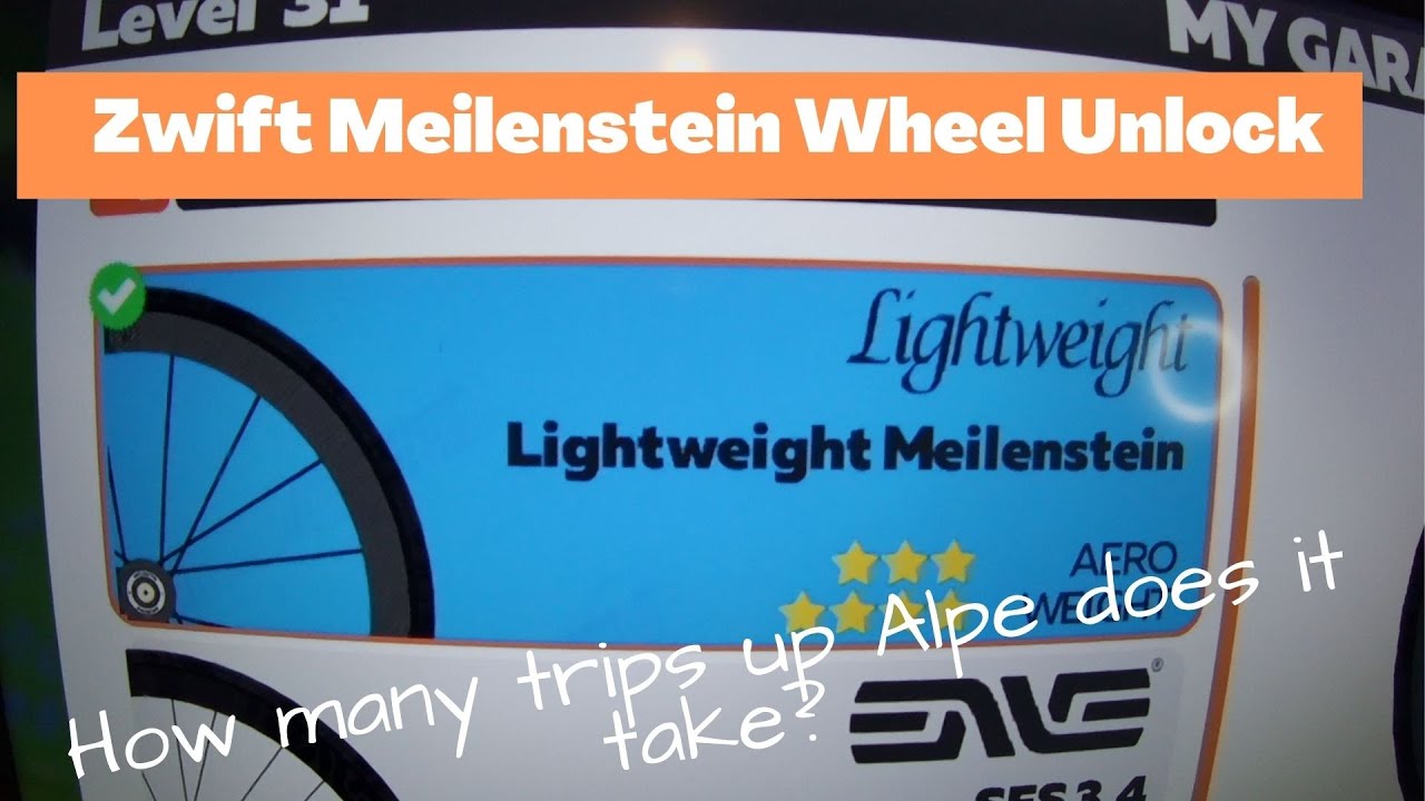 Zwift Meilenstein Wheel Unlock