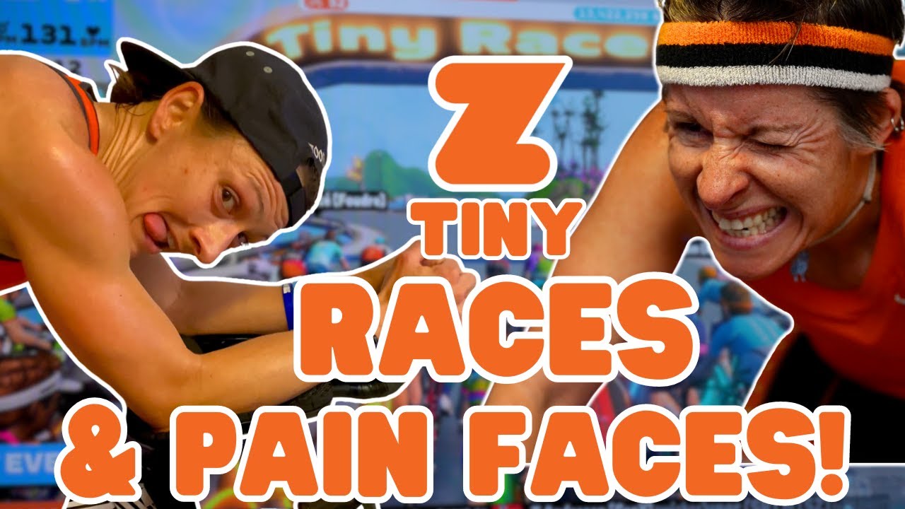 Zwift Tiny Races: Four Races in One Hour || Will We Survive to the Finish?