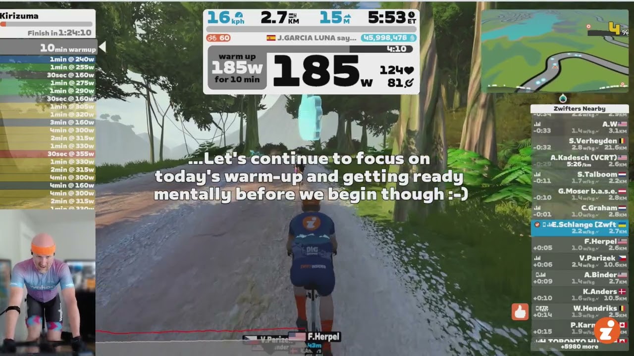 "Kirizuma" Workout // Zwift "Build Me Up" Training Plan // Week 7