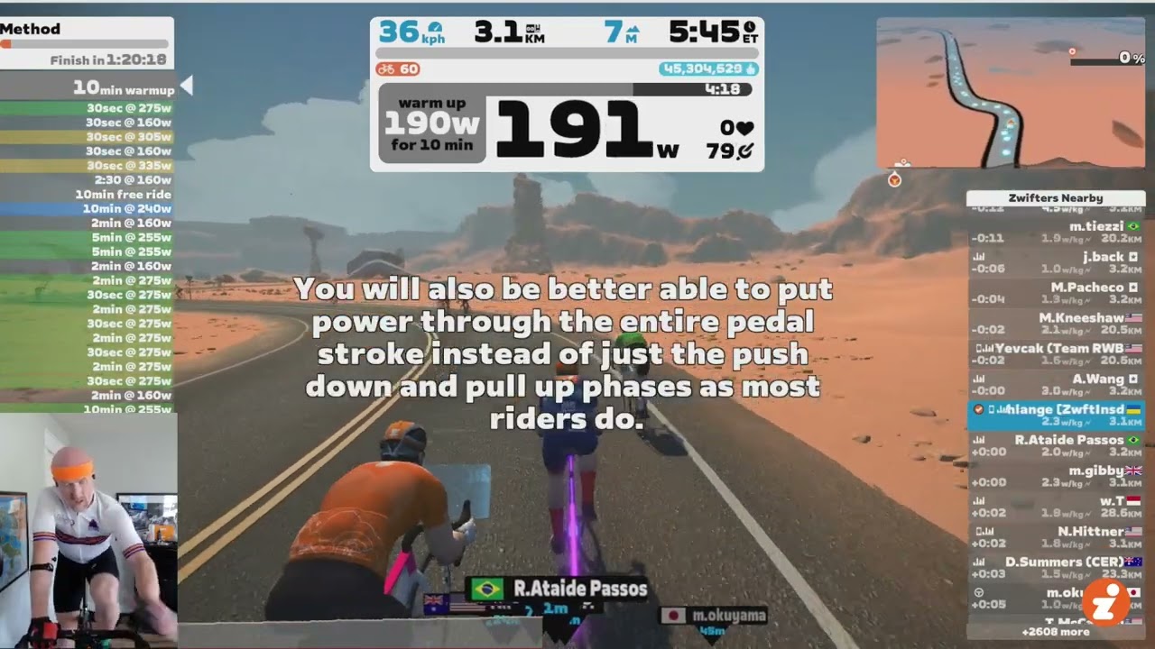 Method Workout // Zwift "Build Me Up" Training Plan // Week 5