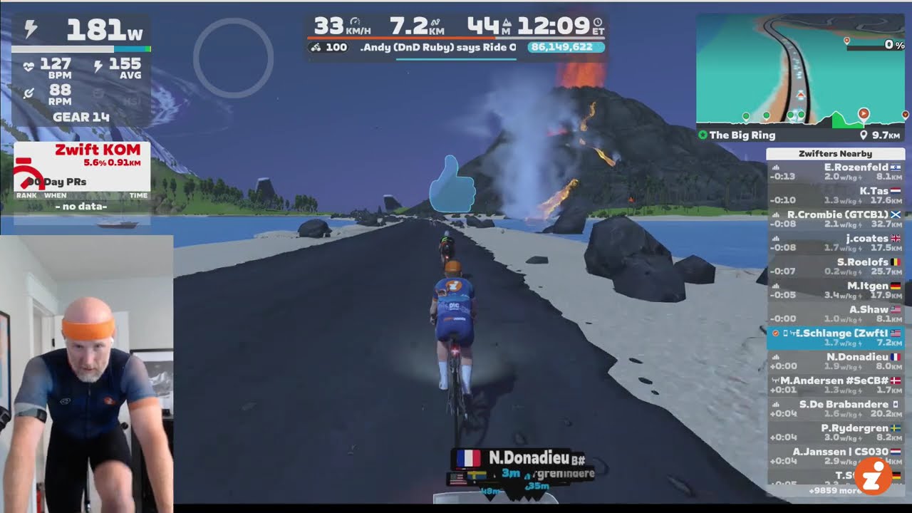 Zwift Draft Indicator Demo