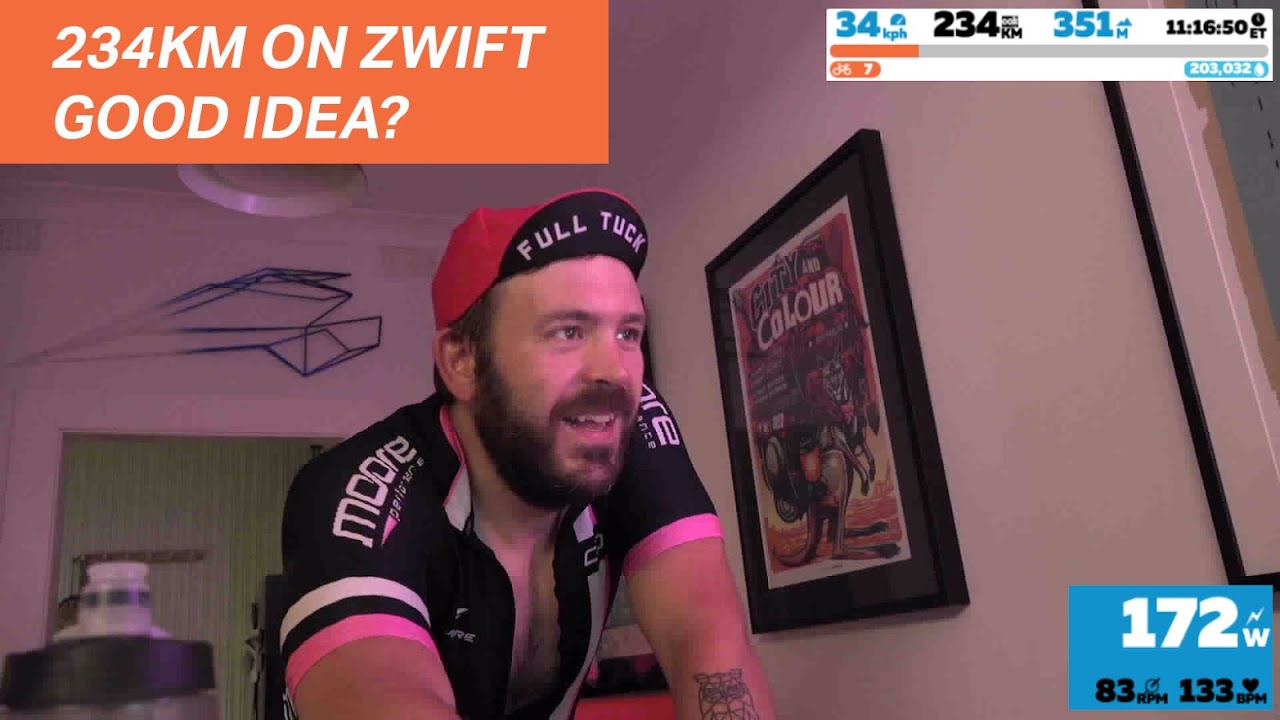 Epic 11 hour 234km Zwift Ride