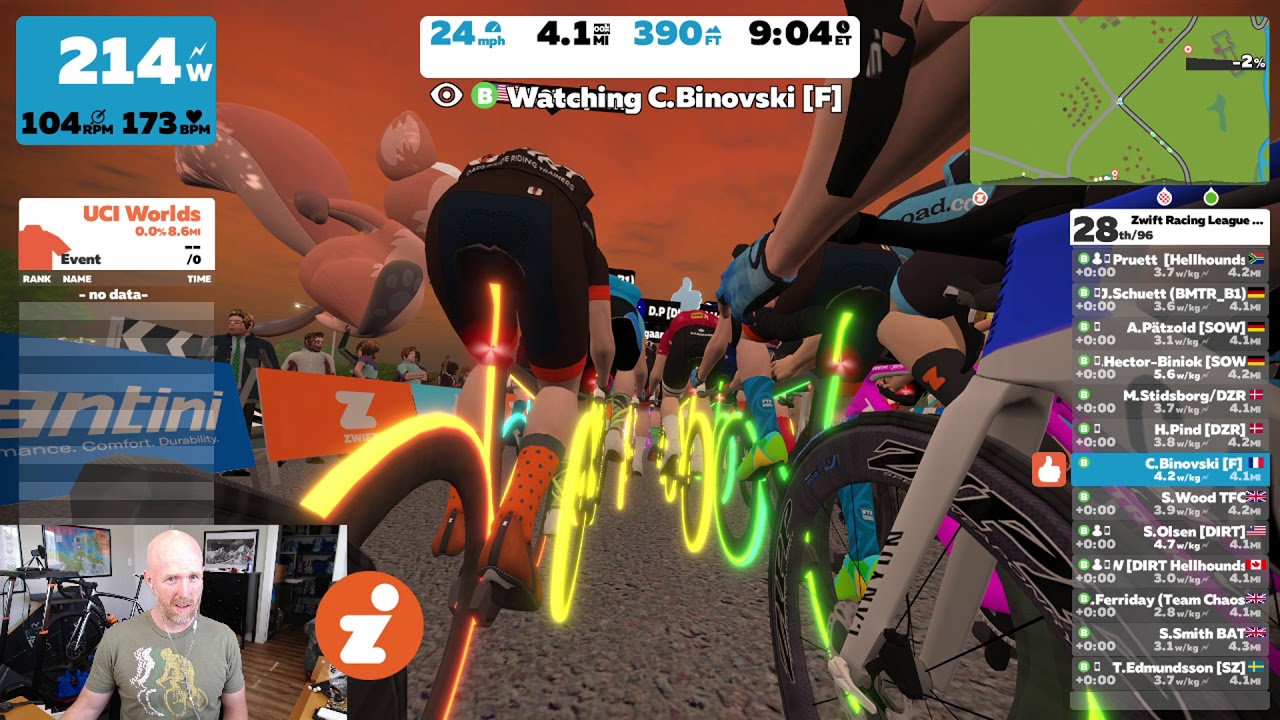Zwift Racing League EMEA E2 B1: Driving the Team Car in Yorkshire
