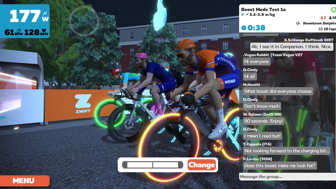 Zwift Boost Mode Beta Race 1a (B)