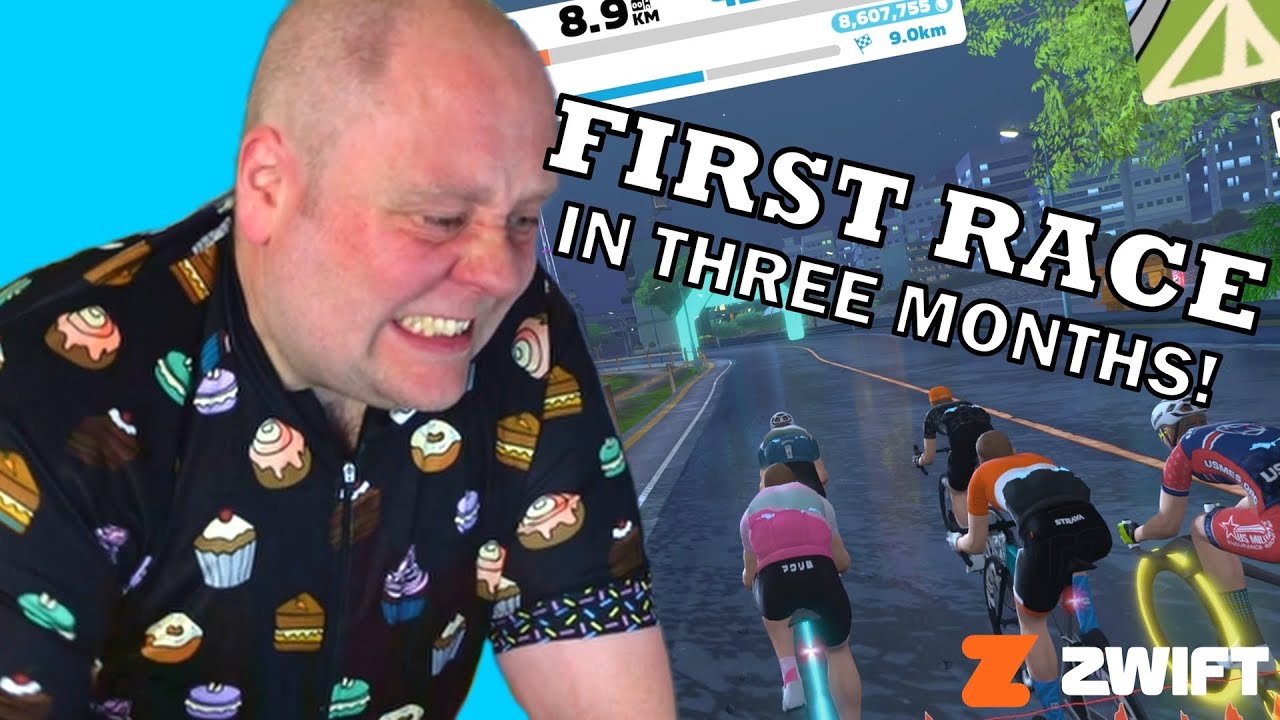 My first Zwift race in THREE MONTHS! How bad can it be!?