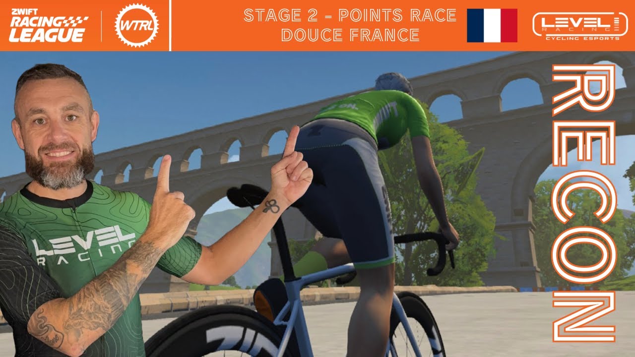 WTRL Zwift Racing League Round 3 Stage 2 Recon - Points Race - Douce France