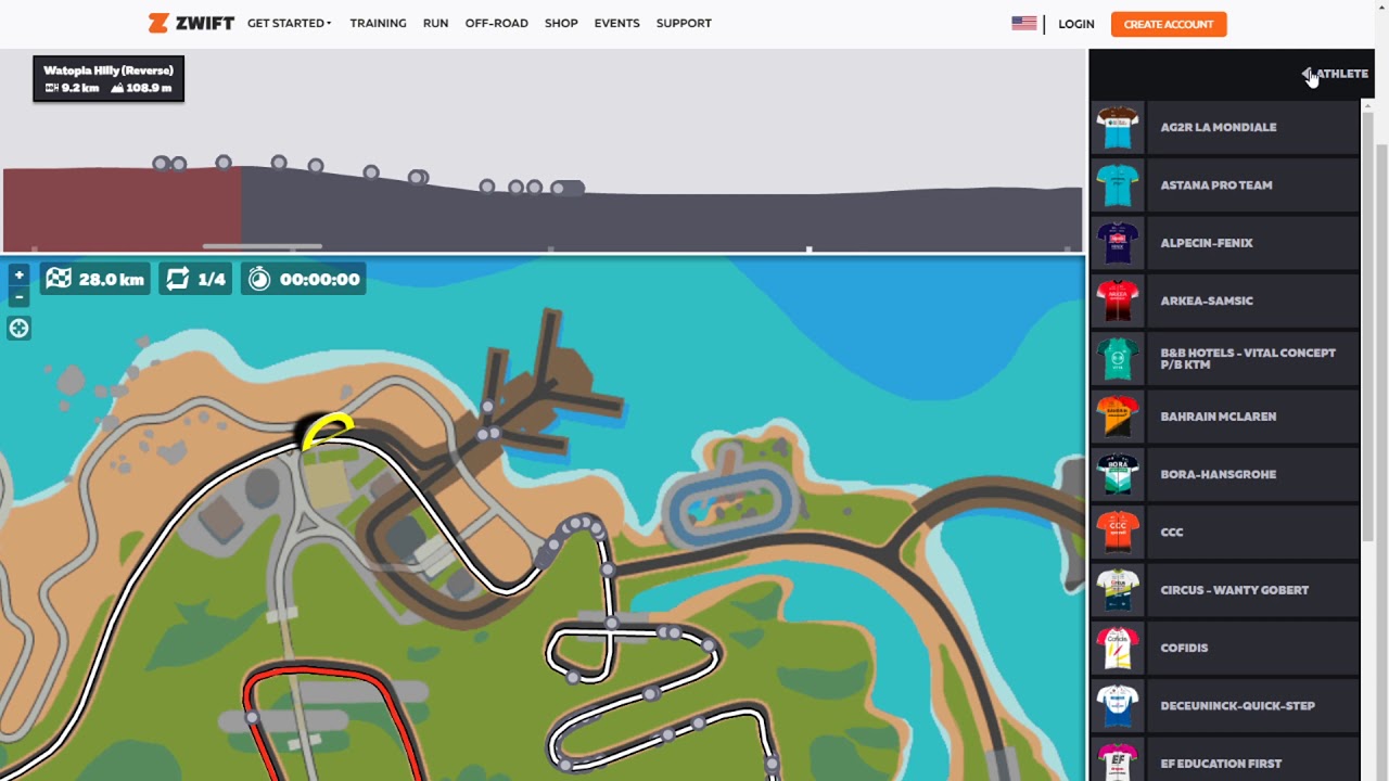 Zwift Raceview