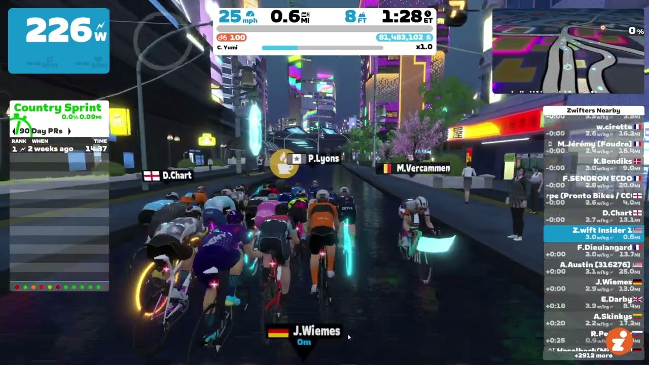 Zwift "Coffee Stop" - Quick Demo