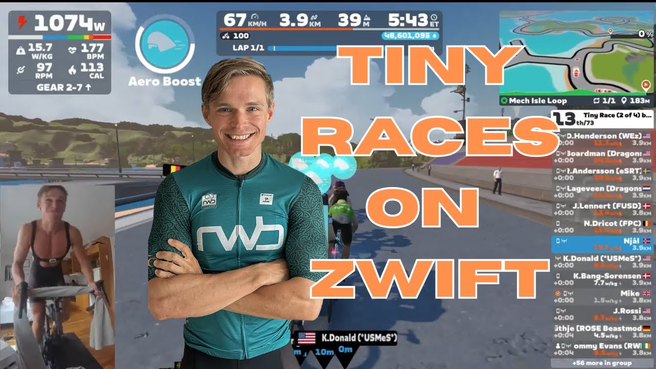 Zwift Tiny Race series! 600-1000 Can I win?