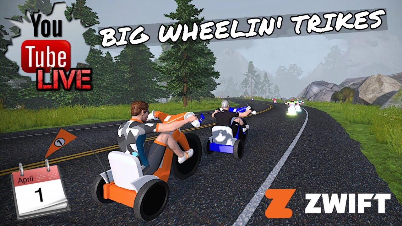 Lama LIVE: BIG Wheelin' Zwift April Fools' 2021