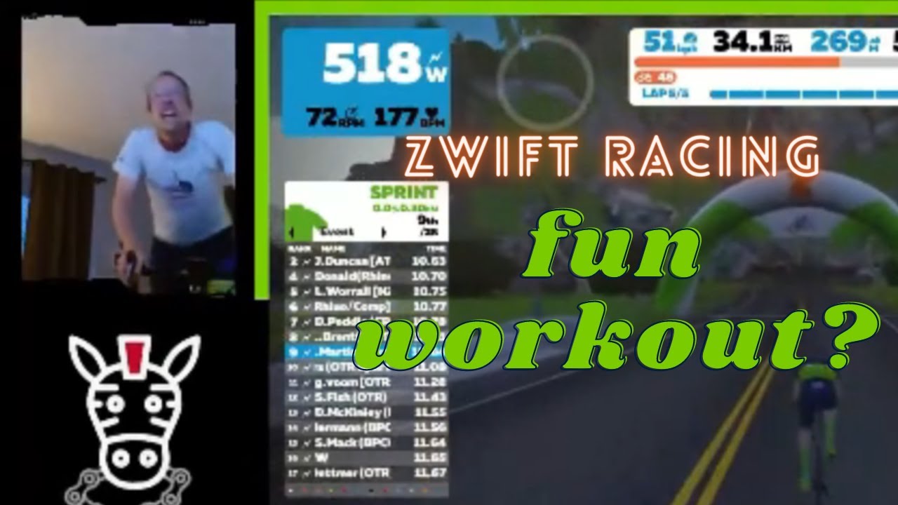 Crazy Finish Attack on Zwift Race