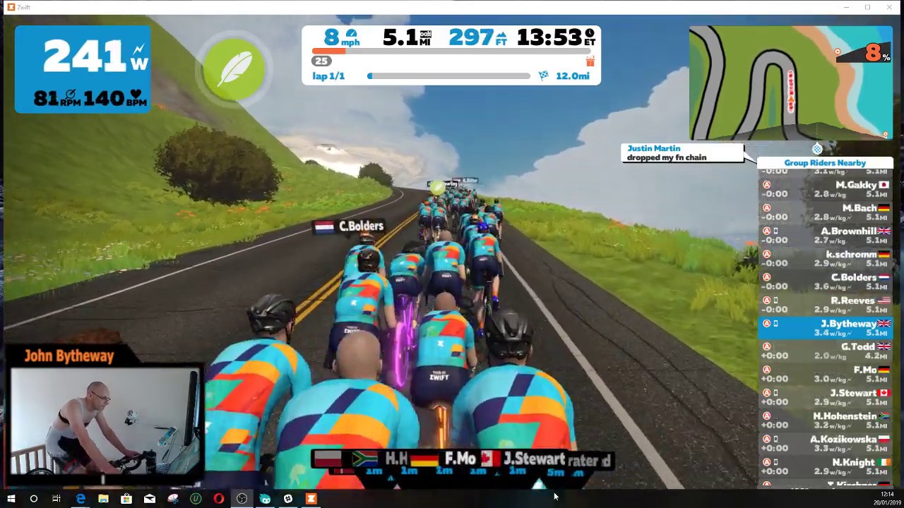 Tour de Zwift, Road to Sky... 2nd Alpe in 2 days