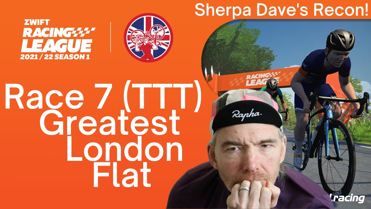 Zwift Racing League 2021 Race 7 - TTT on Greatest London Flat