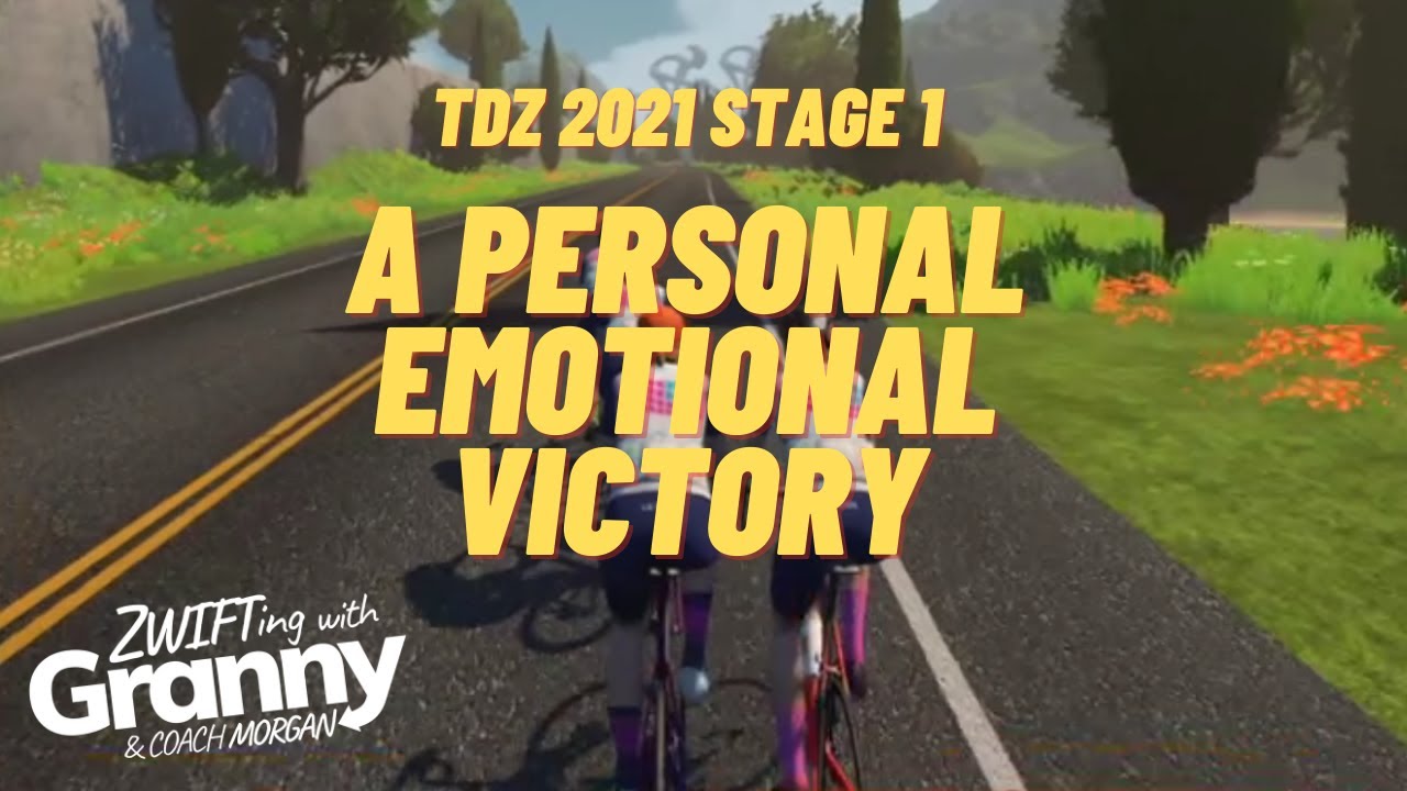 TOUR DE ZWIFT, STAGE 1. A PERSONAL, EMOTIONAL VICTORY