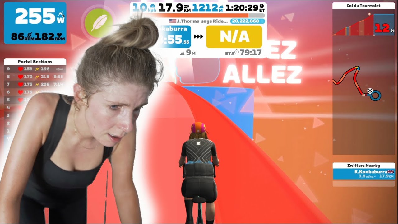 Riding Zwift's New BRUTAL 17KM Climb!!! 🥵 Col du Tourmalet // Climb Portal IS HERE!