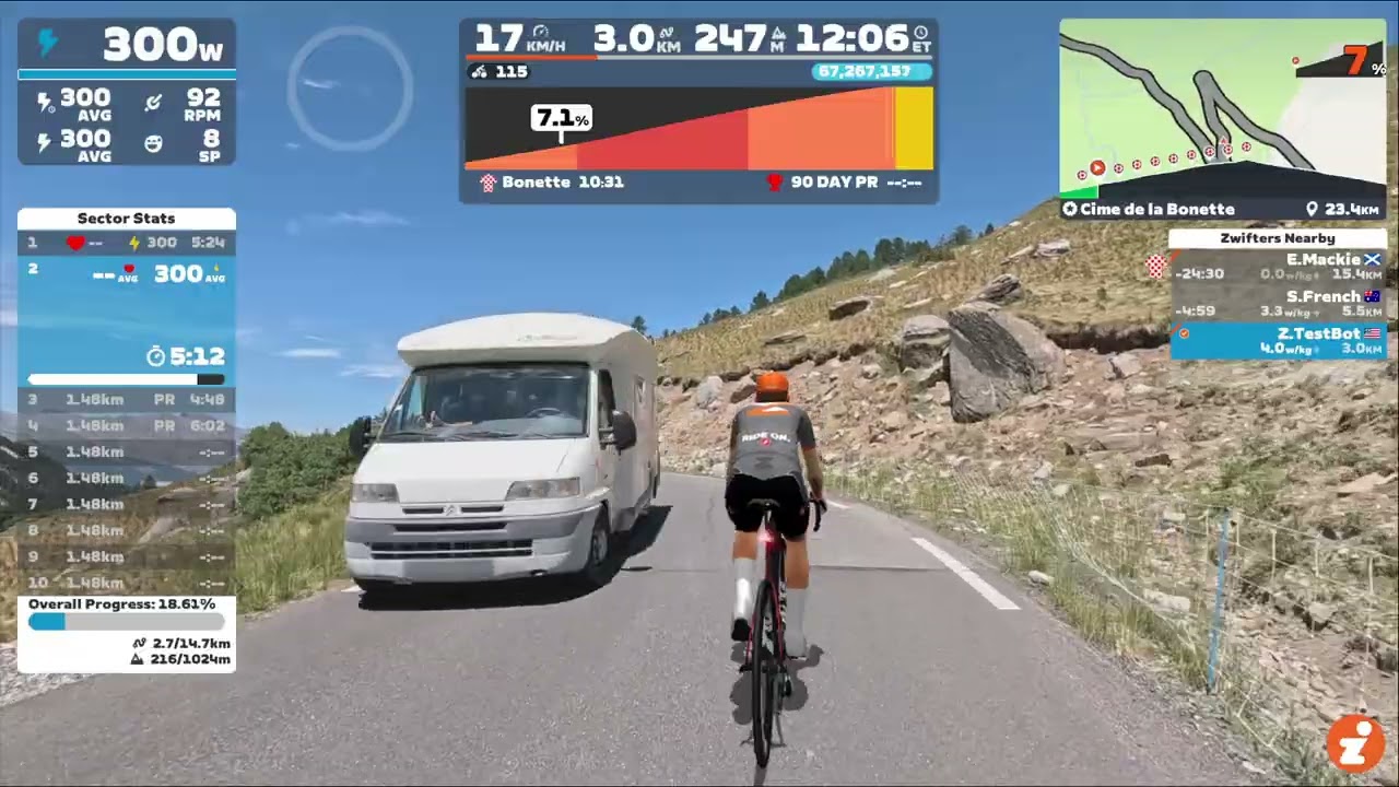 Zwift Video Ride Through: Cime de la Bonette
