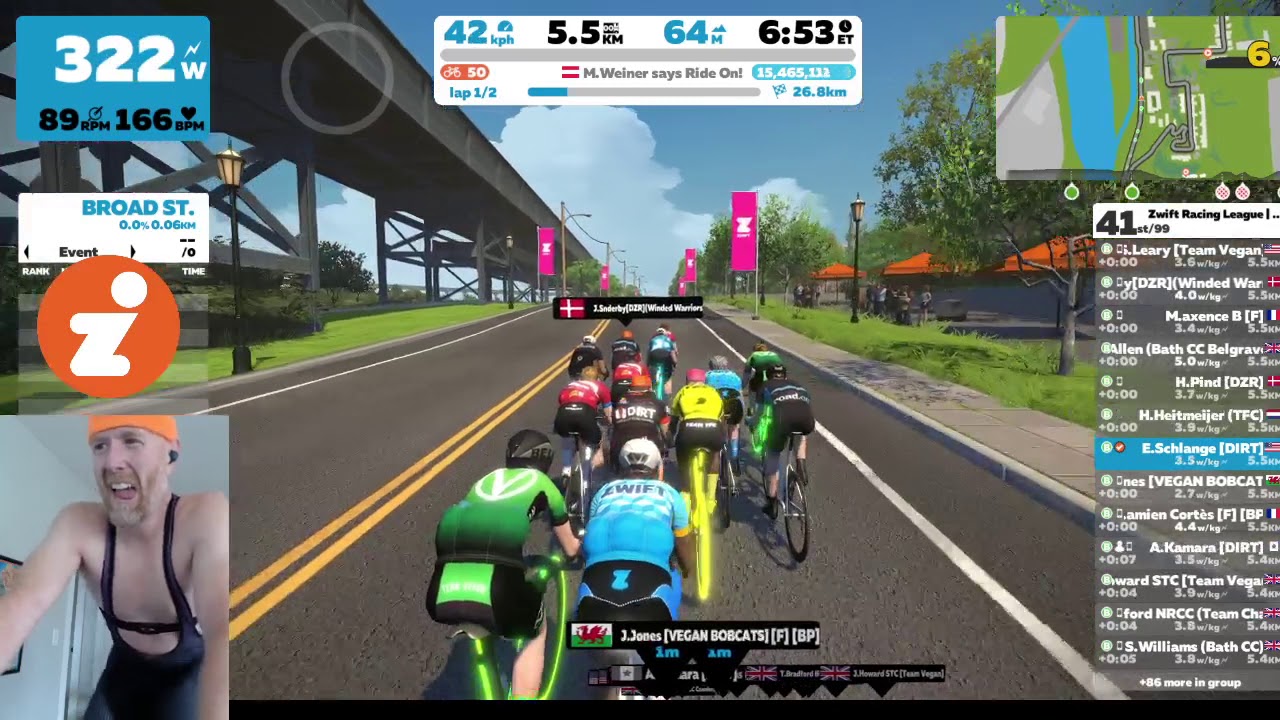 Zwift Racing League Season 1, Race 1 - EMEA E2 D1