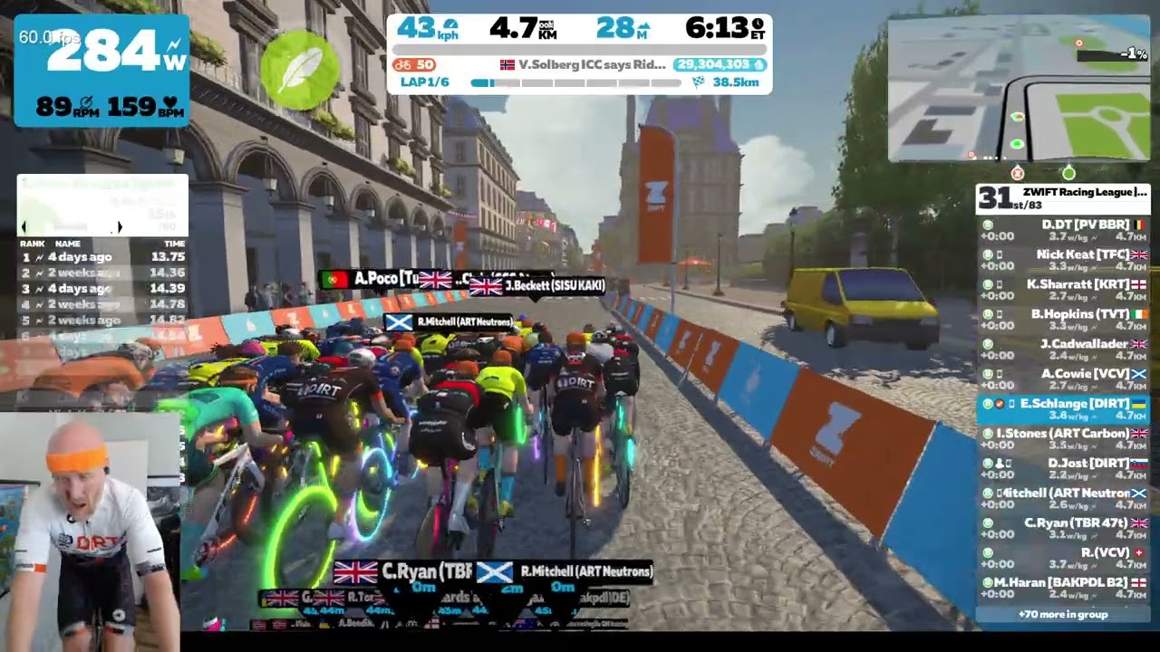 Zwift Racing League EMEA W B2 - Lutece Express - Race 8