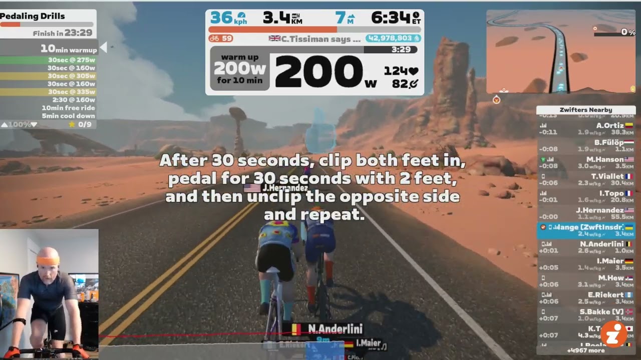 Zwift "Build Me Up" Training Plan - Pedaling Drills