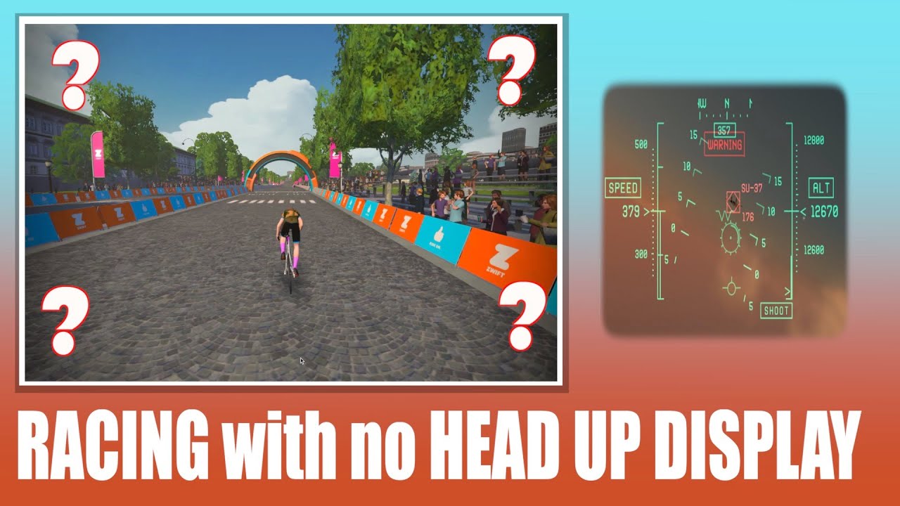 ZWIFT race WITHOUT any display data - First thoughts?