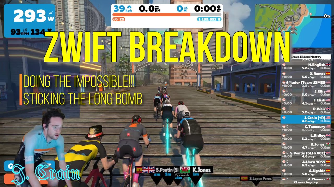 *Zwift Race Breakdown* AN ATTACK THAT WORKED! Aggressive Zwift Racing.
