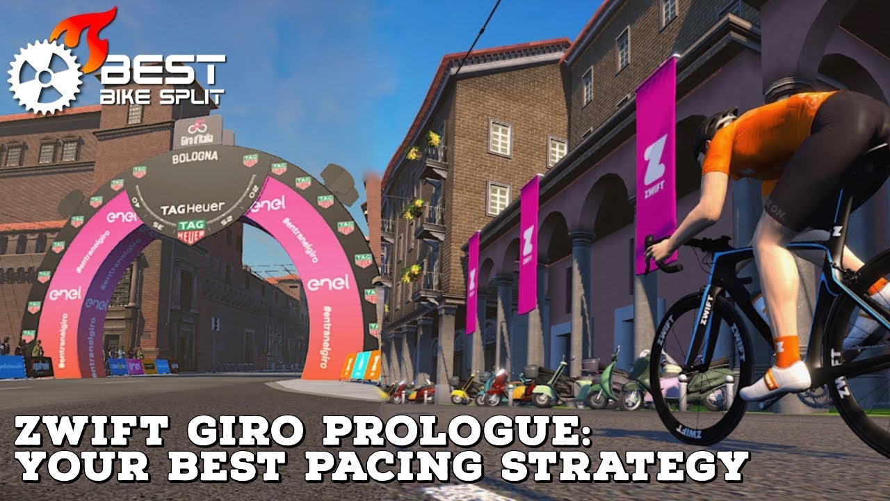 Zwift Giro Prologue: Your Best Pacing Strategy using BestBikeSplit