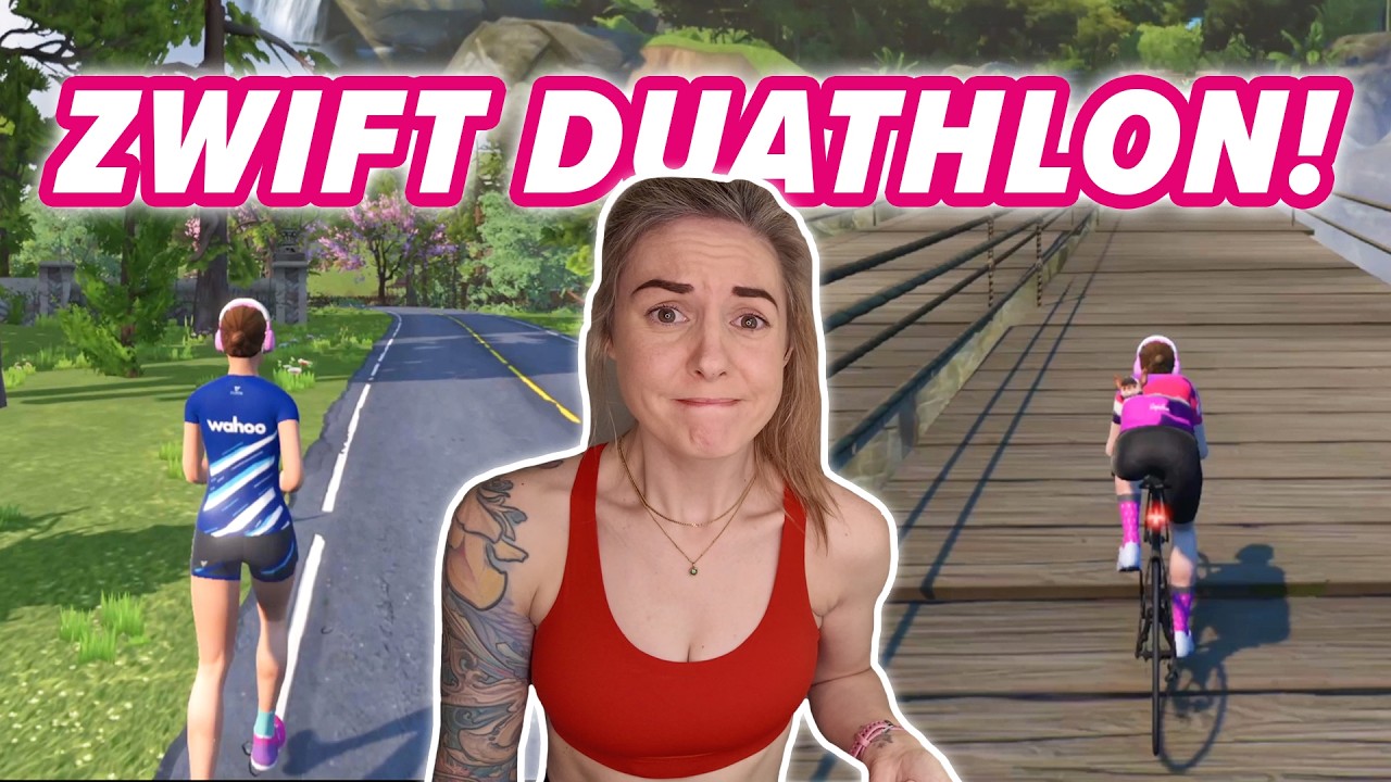 I SURVIVED My First Zwift Duathlon... Barely!