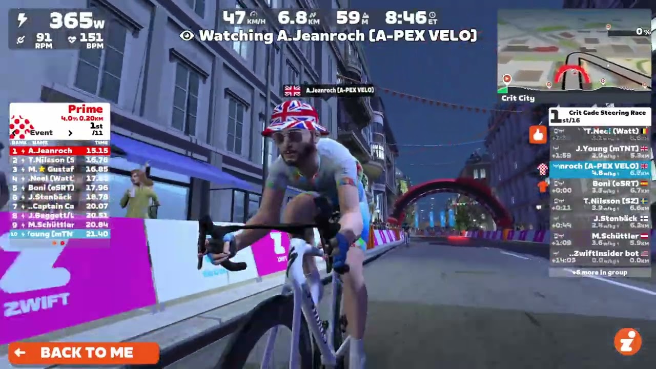 Crit Cade Steering Race - Full Lane Steering, Boost Powerups, and Hazard Pads!