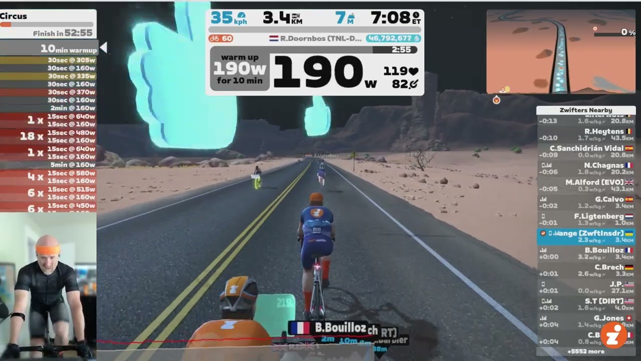 "Circus" Workout // Zwift "Build Me Up" Training Plan // Week 9