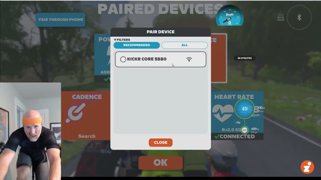 Zwift Racing League Scratch Race on Country to Coastal (Lime B1 Dev Division)