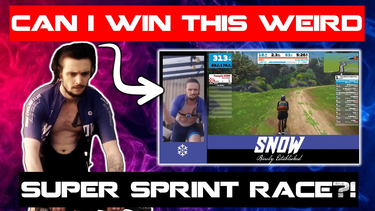 Can I WIN this WEIRD super sprint mixed category Zwift race?!