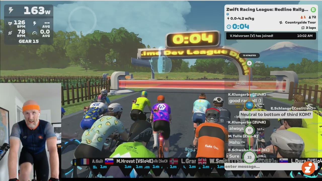 Zwift Racing League - 3 Laps of Countryside Tour (Scratch Race)