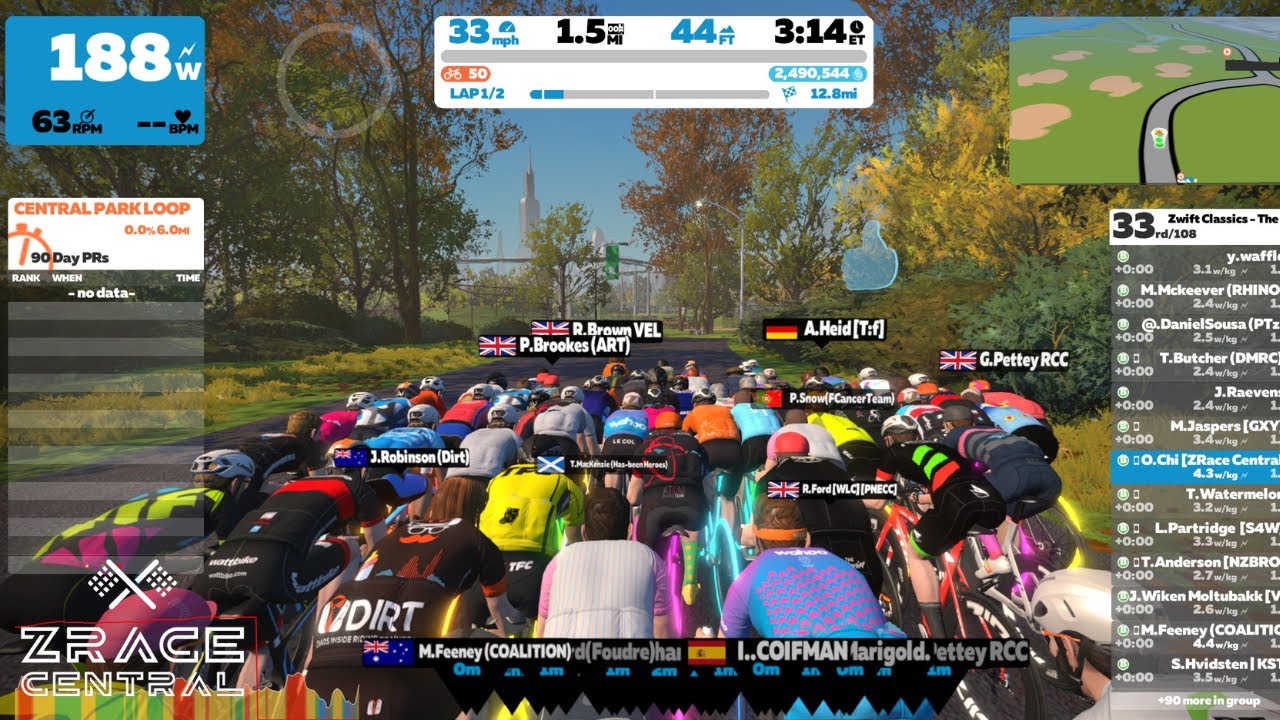 GO GO GO!!! - Zwift Race Analysis // Zwift Classics The Apple Lap (B)